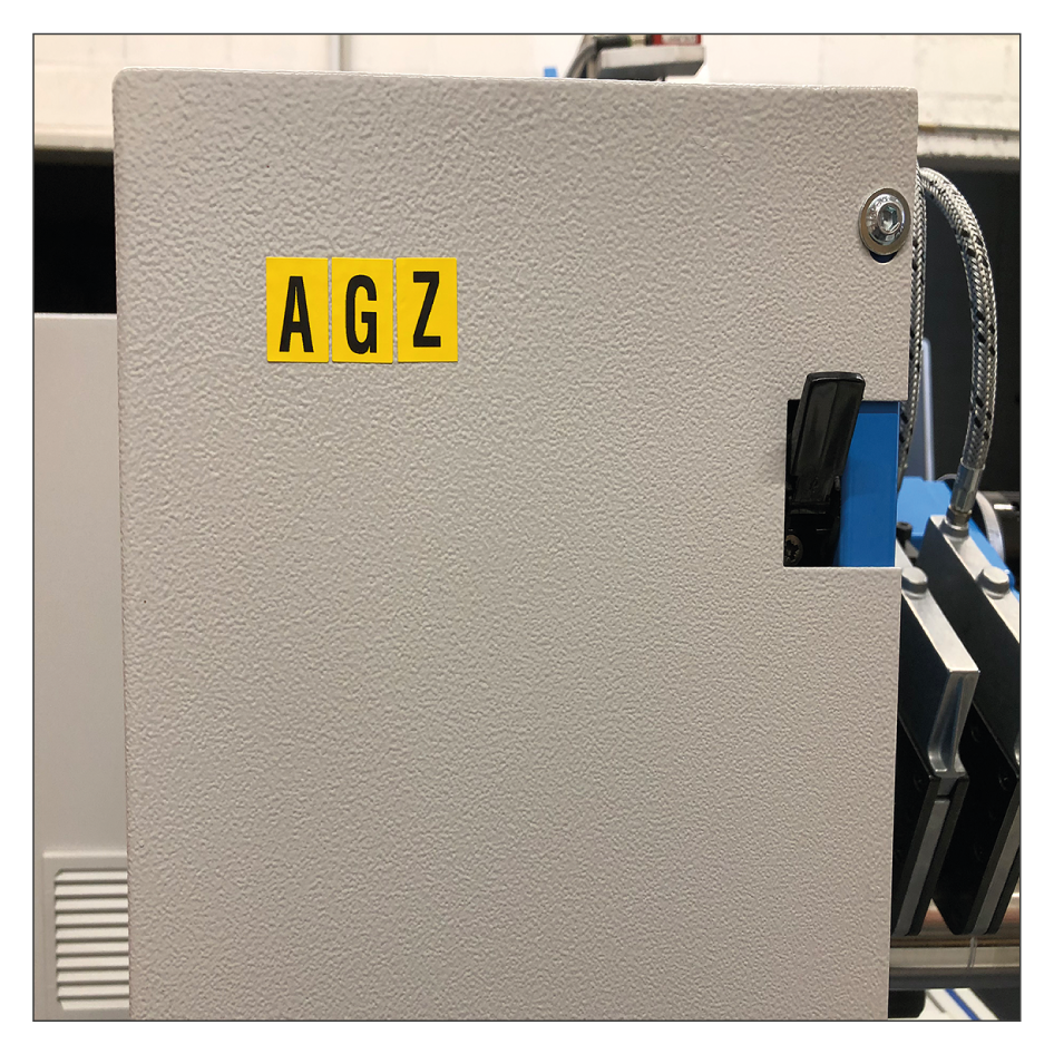 Selbstklebende Ziffern- und Buchstabensets - Musteransicht