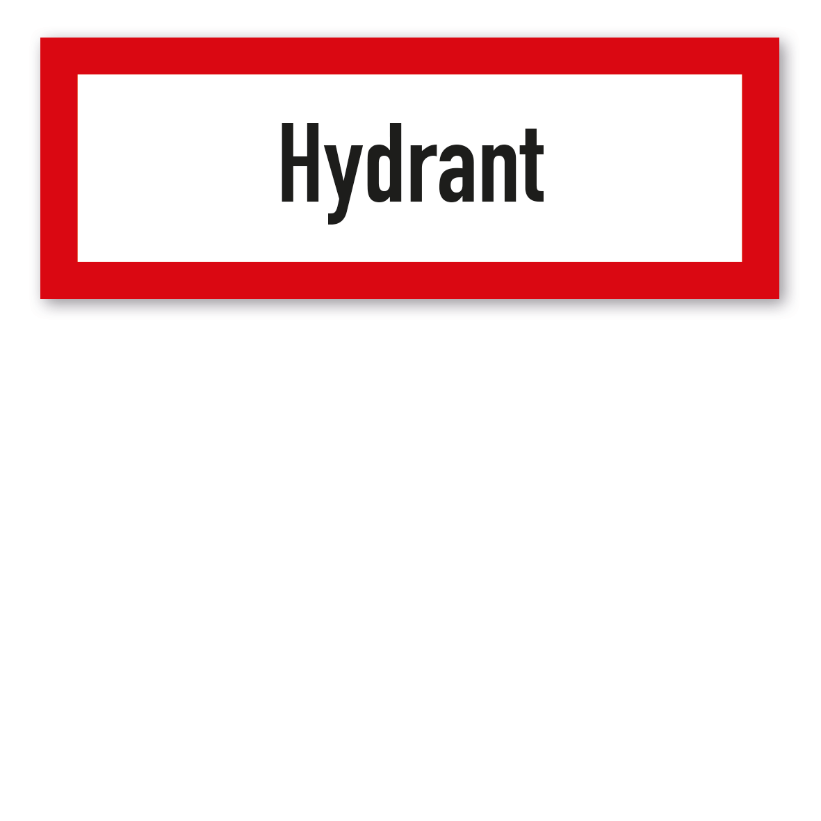 Brandschutzschild Hydrant