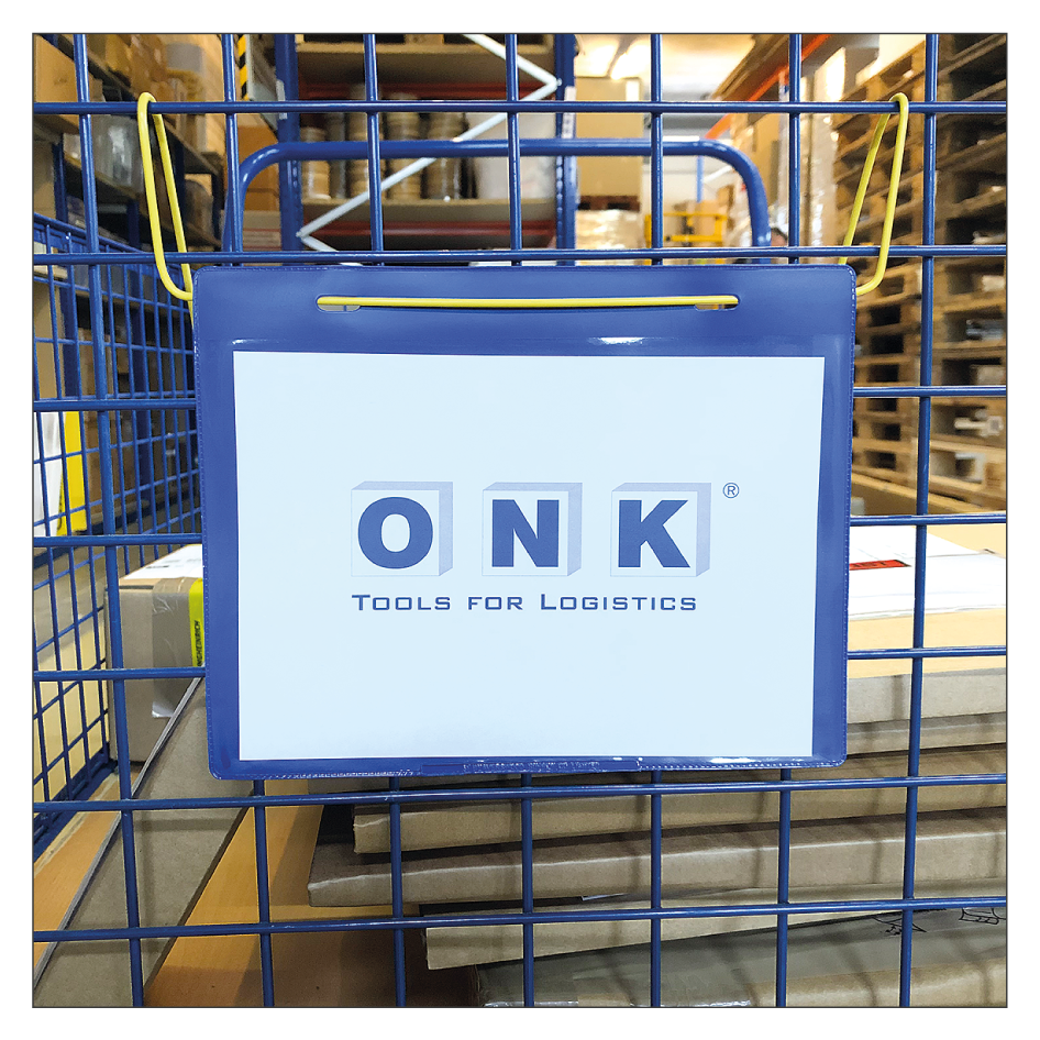 Einstecktasche / Dokumententasche – Befestigungsmöglichkeit Gitterbox