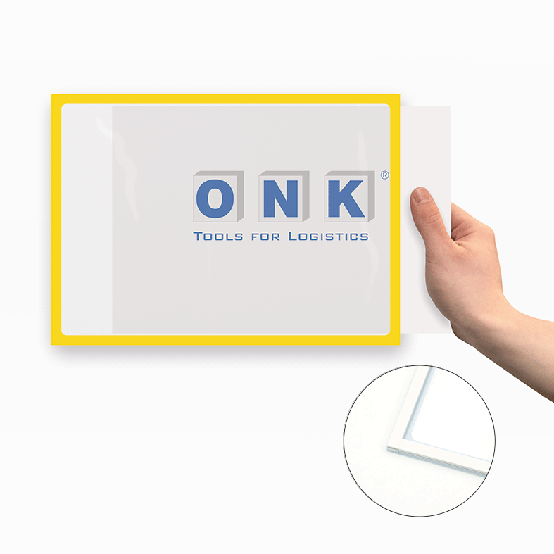 Kennzeichnungsrahmen - selbstklebend, zur Dokumentenpräsentation