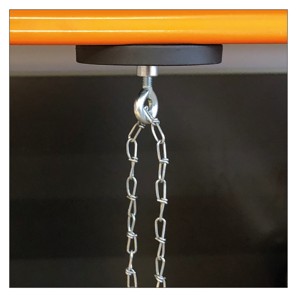 Knotenkette - 30 m auf Rolle - Anwendung Magnet