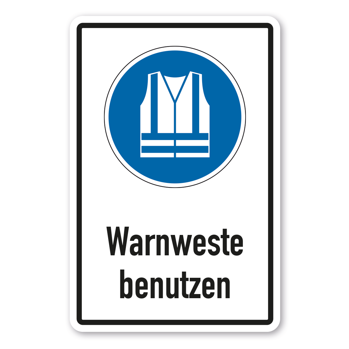 Gebotsschild Warnweste benutzen - Kombi – ISO 7010 - M015-K