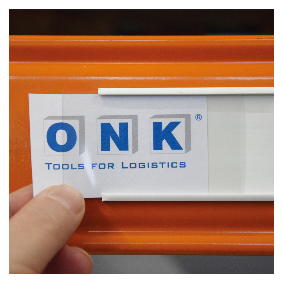 Selbstklebende Etikettenhalter im C-Profil - 01