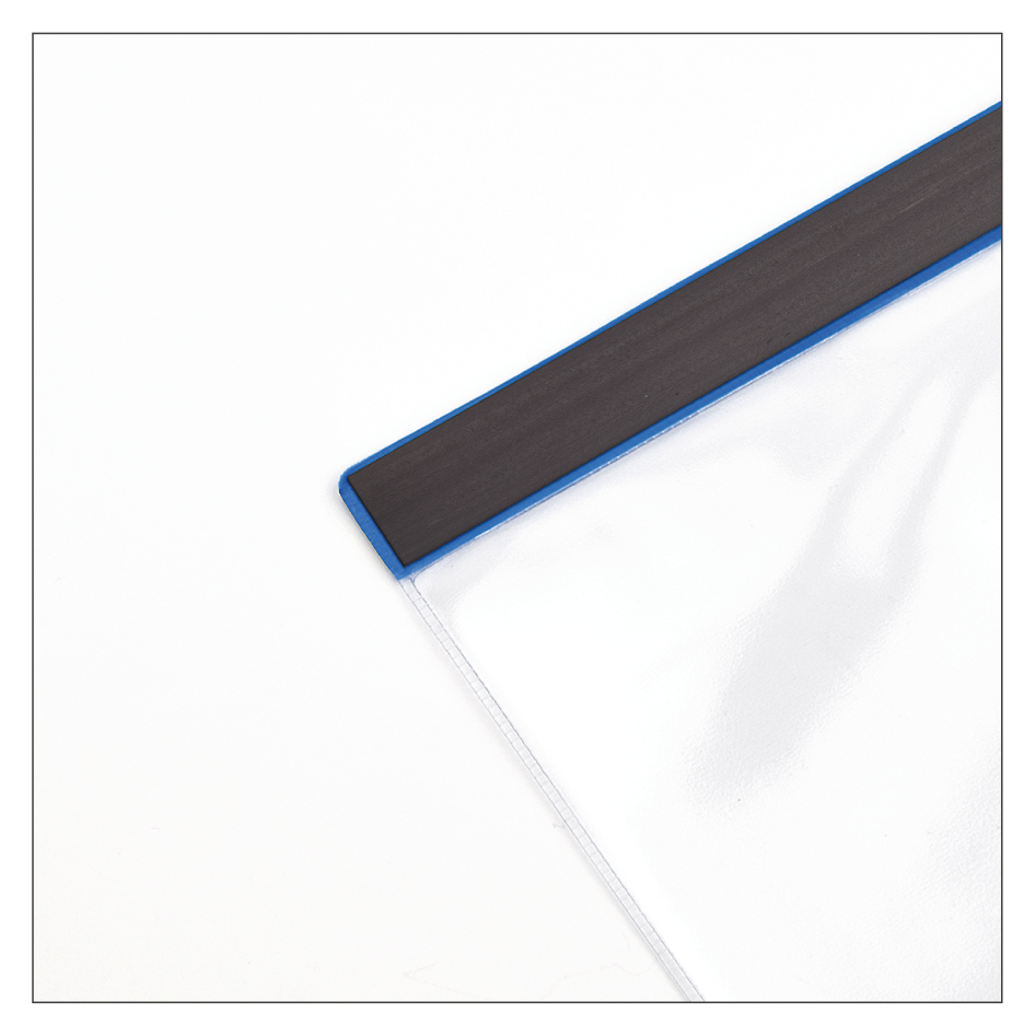 Einstecktasche, transparent – wasserfeste Ausführung - magnetisch