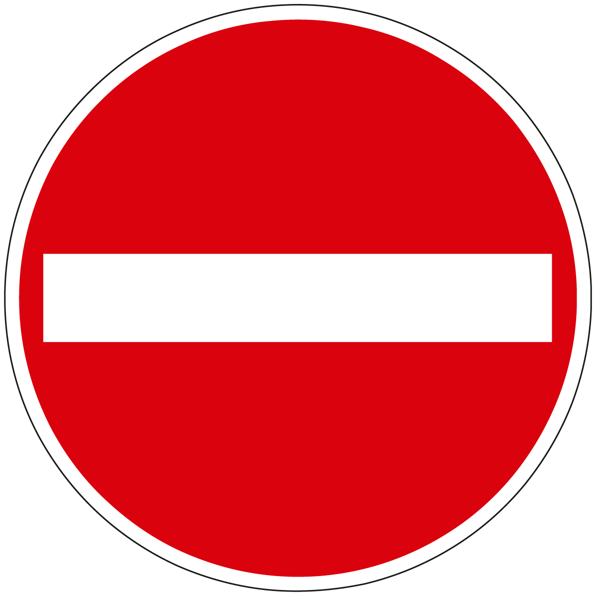 Verkehrsschild Verbot der Einfahrt