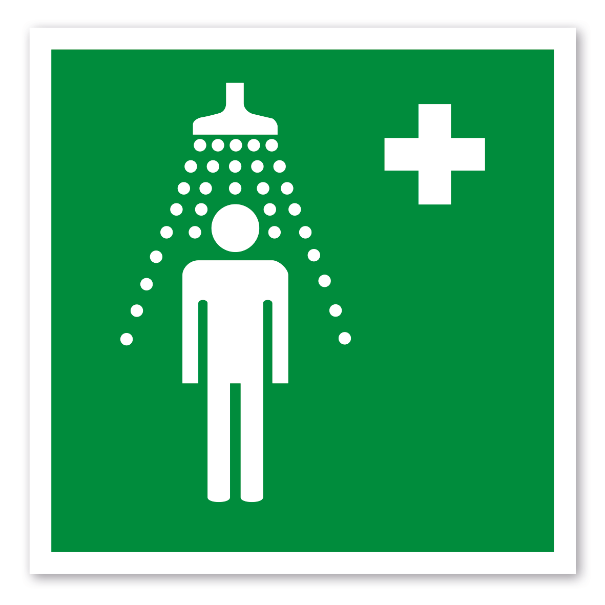 Rettungszeichen Notdusche