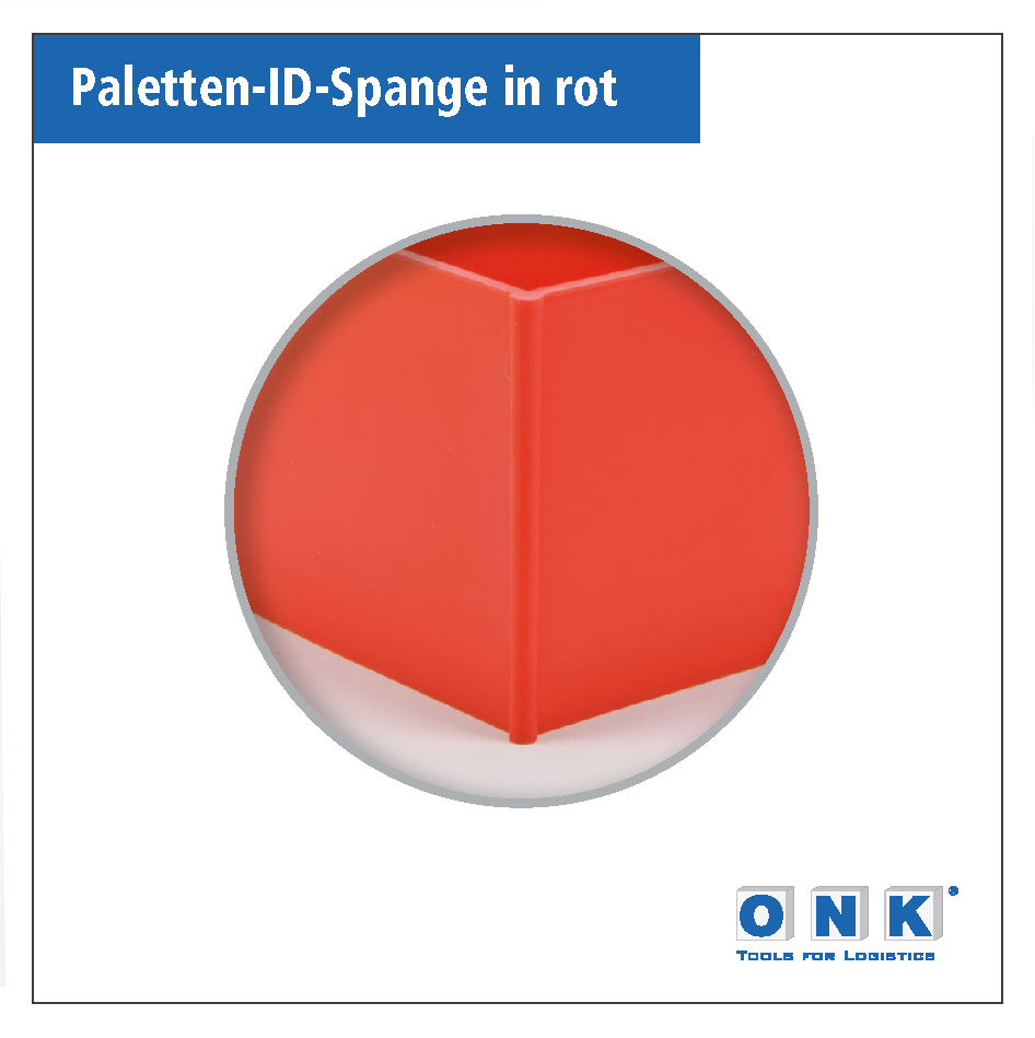 Palettenspangen für den Eckfuß der Palettenschmalseite