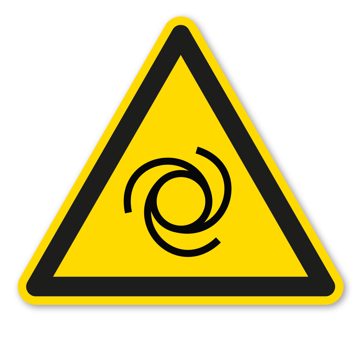 Warnzeichen Warnung vor automatischem Anlauf – ISO 7010 - W018