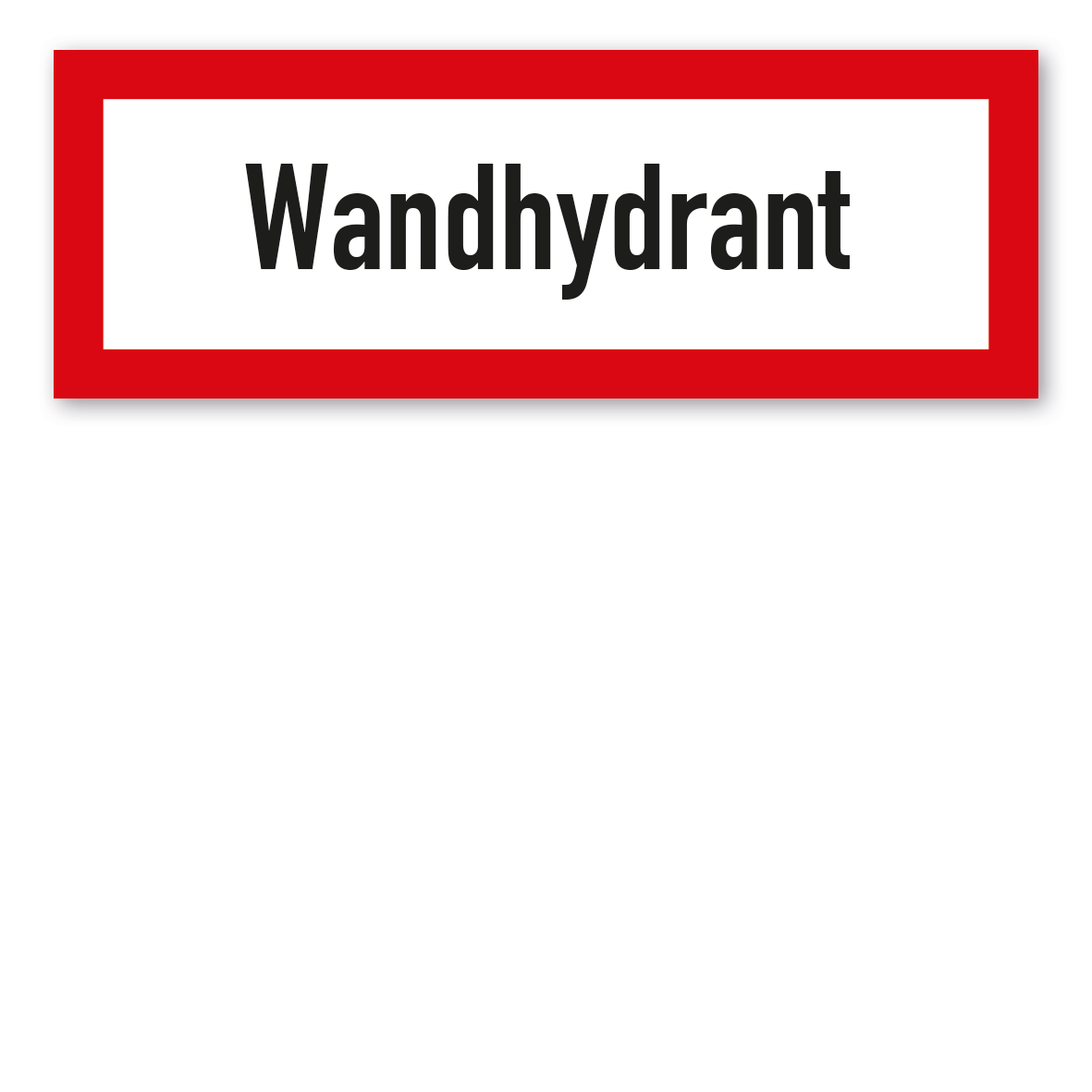 Brandschutzschild Wandhydrant