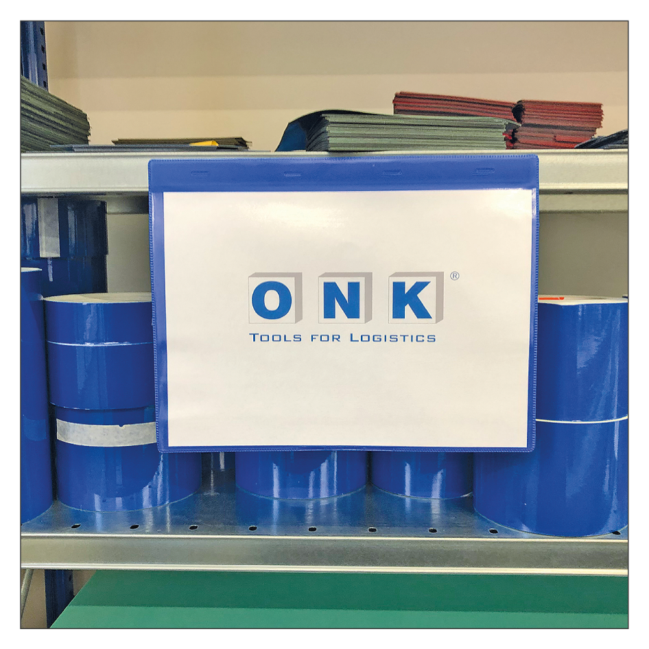 Einstecktasche / Dokumententasche – Befestigungsmöglichkeit Regal