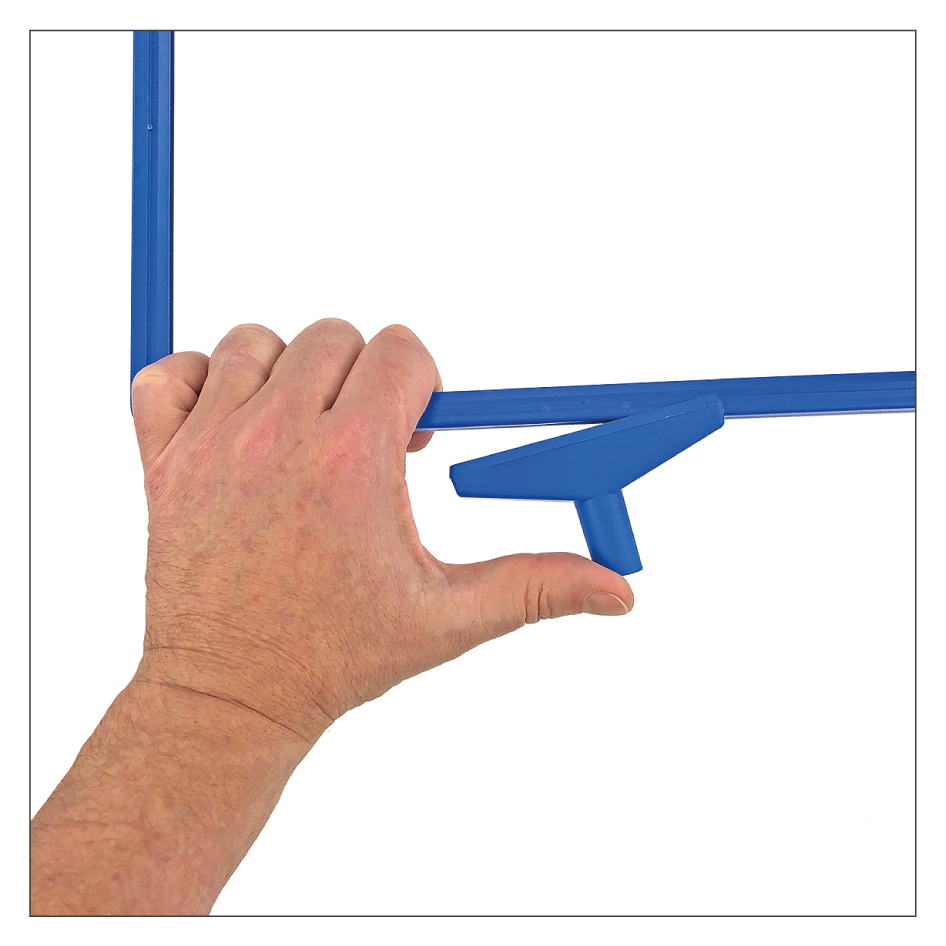 T-Stück für Plakatrahmen - Aufstecken auf Plakatrahmen