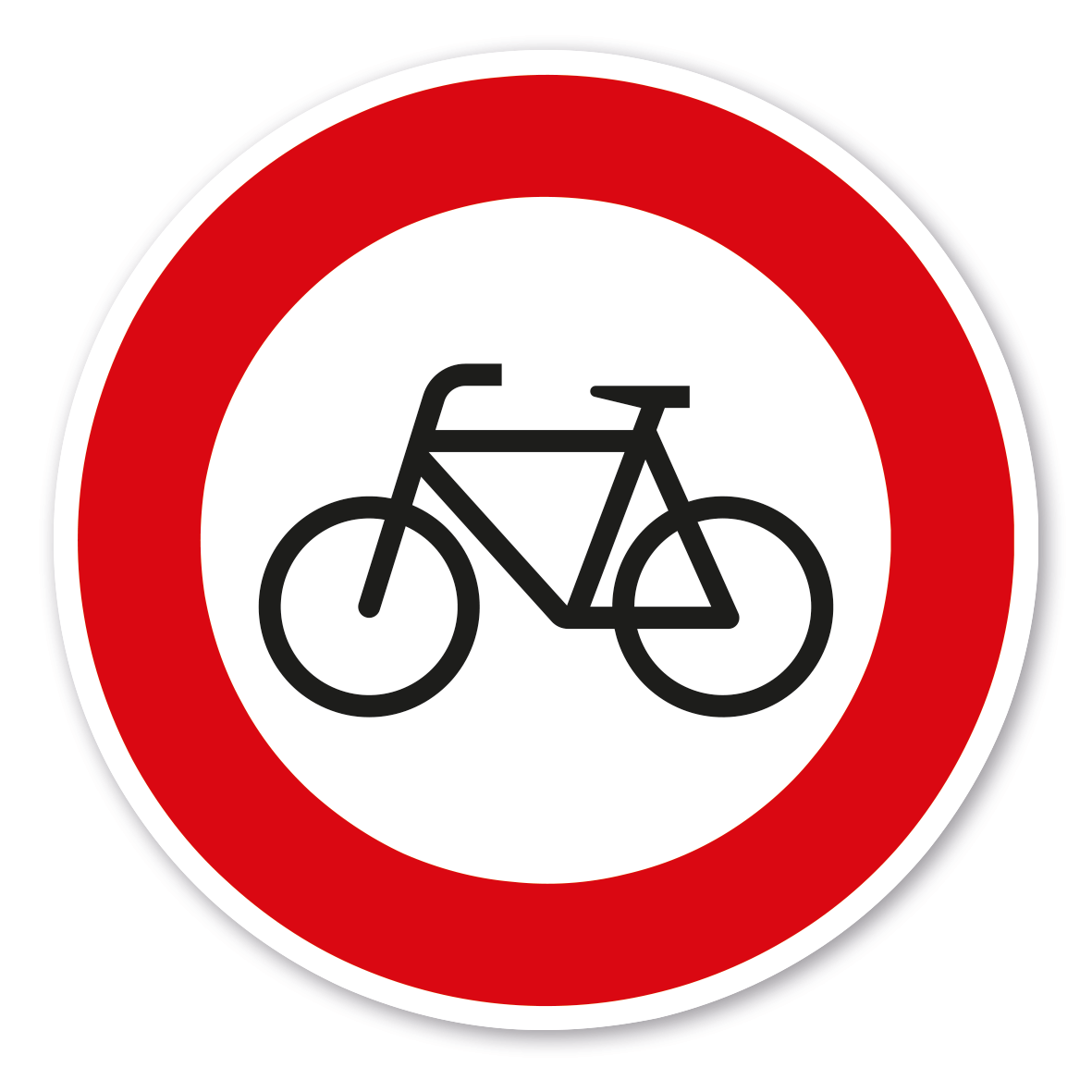 Verkehrsschild Verbot für Radfahrer – VZ 254