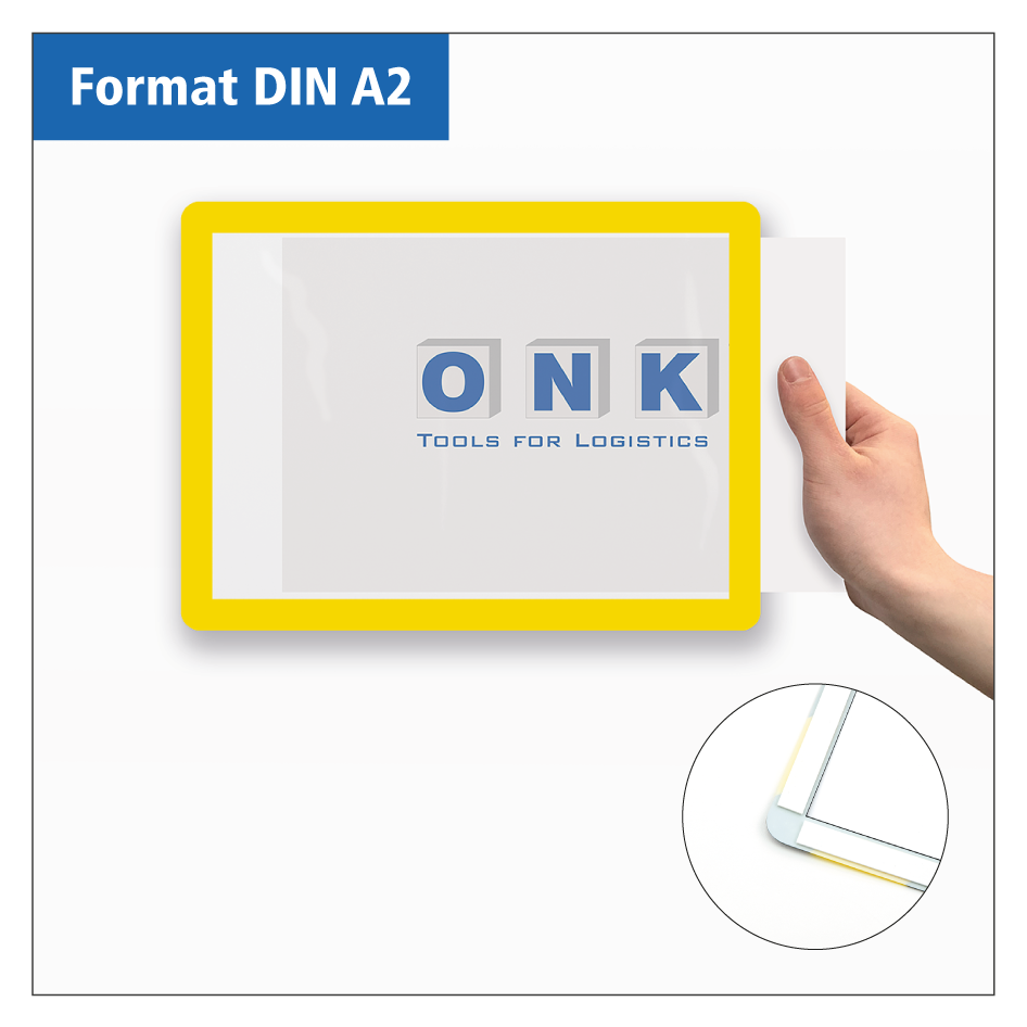 Kennzeichnungsrahmen - selbstklebend, zur Dokumentenpräsentation