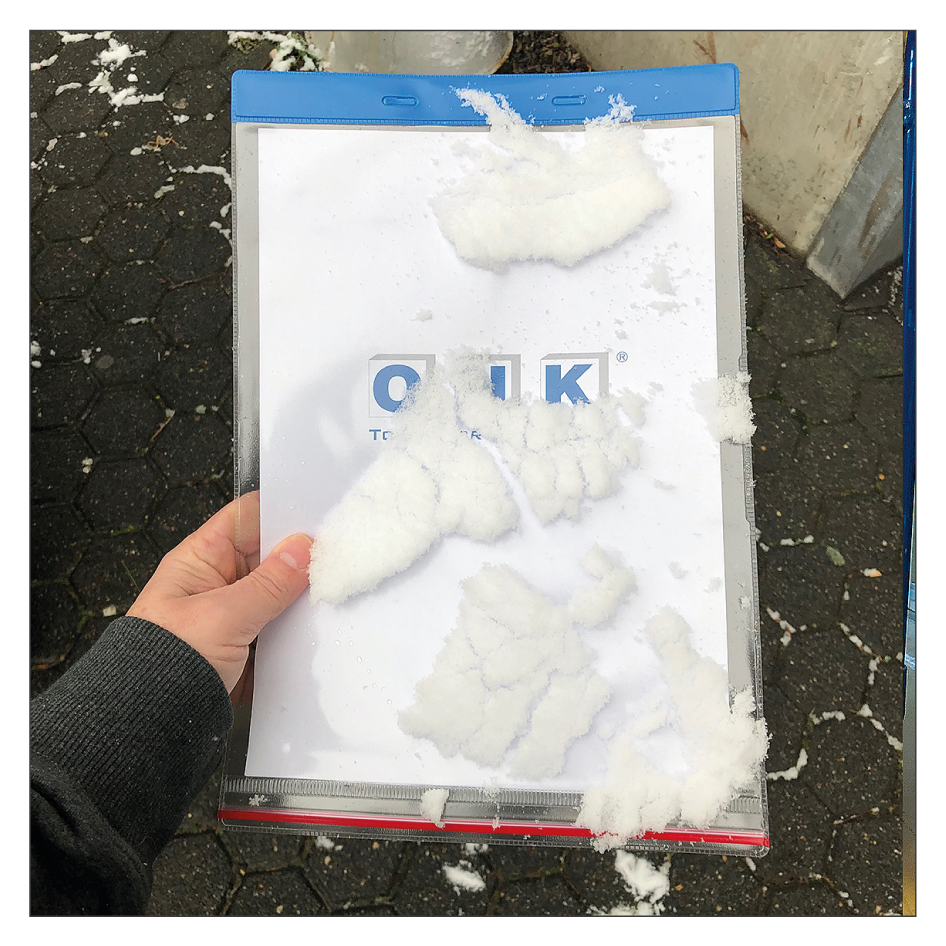 Einstecktasche, transparent – wasserfeste Ausführung