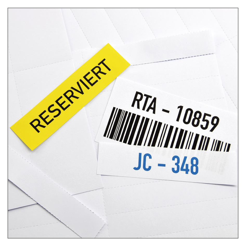 Perforierte Einstecketiketten