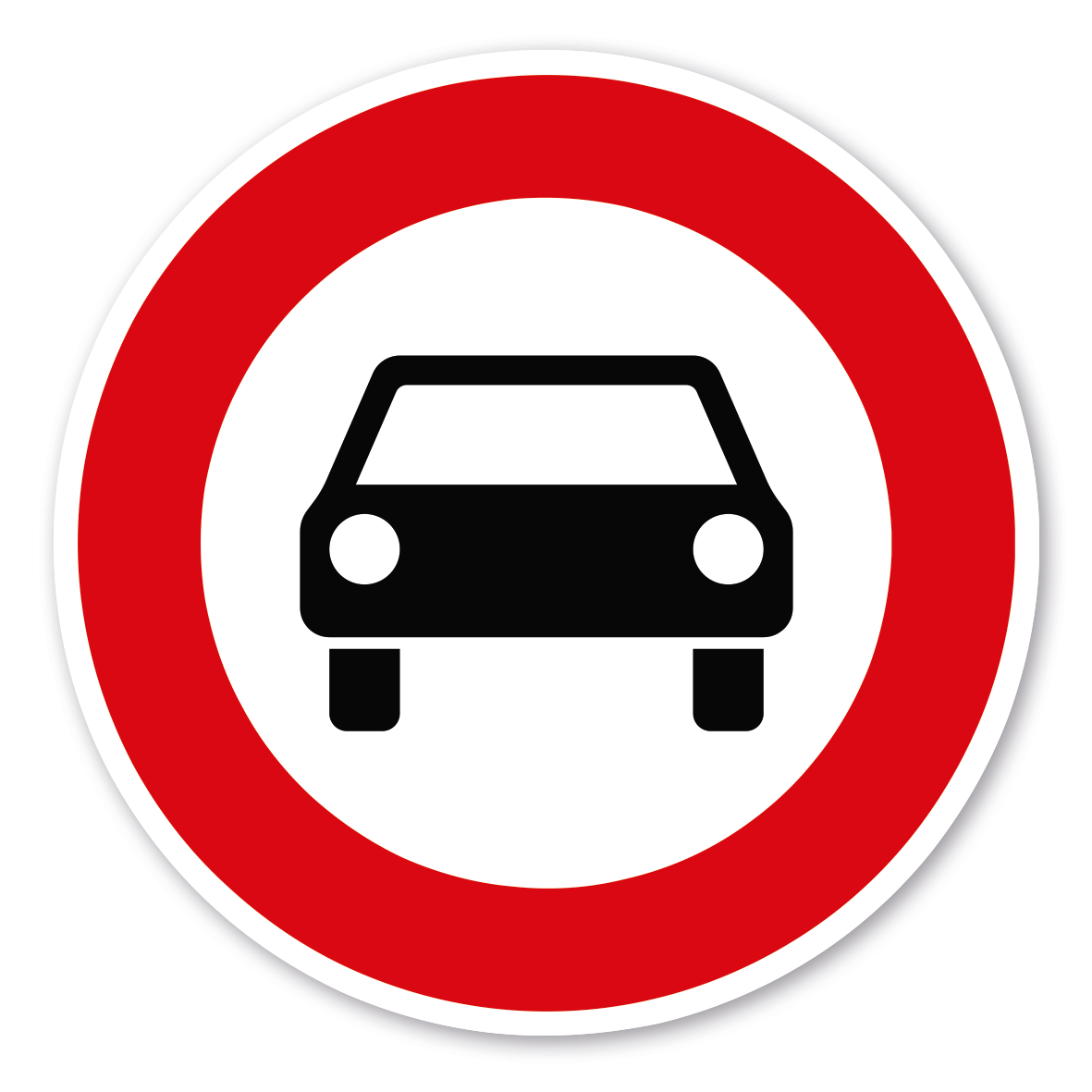 Verkehrsschild Verbot für Kraftwagen und sonstige mehrspurige Kraftfahrzeuge – VZ 251