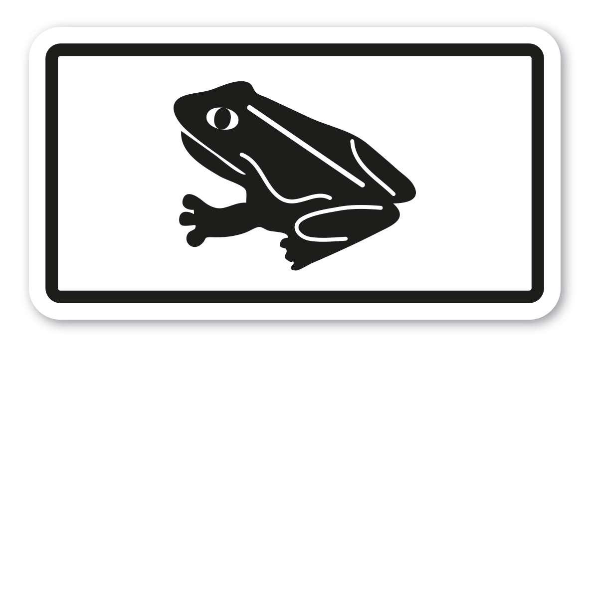 Zusatzzeichen Krötenwanderung - Verkehrsschild VZ-04