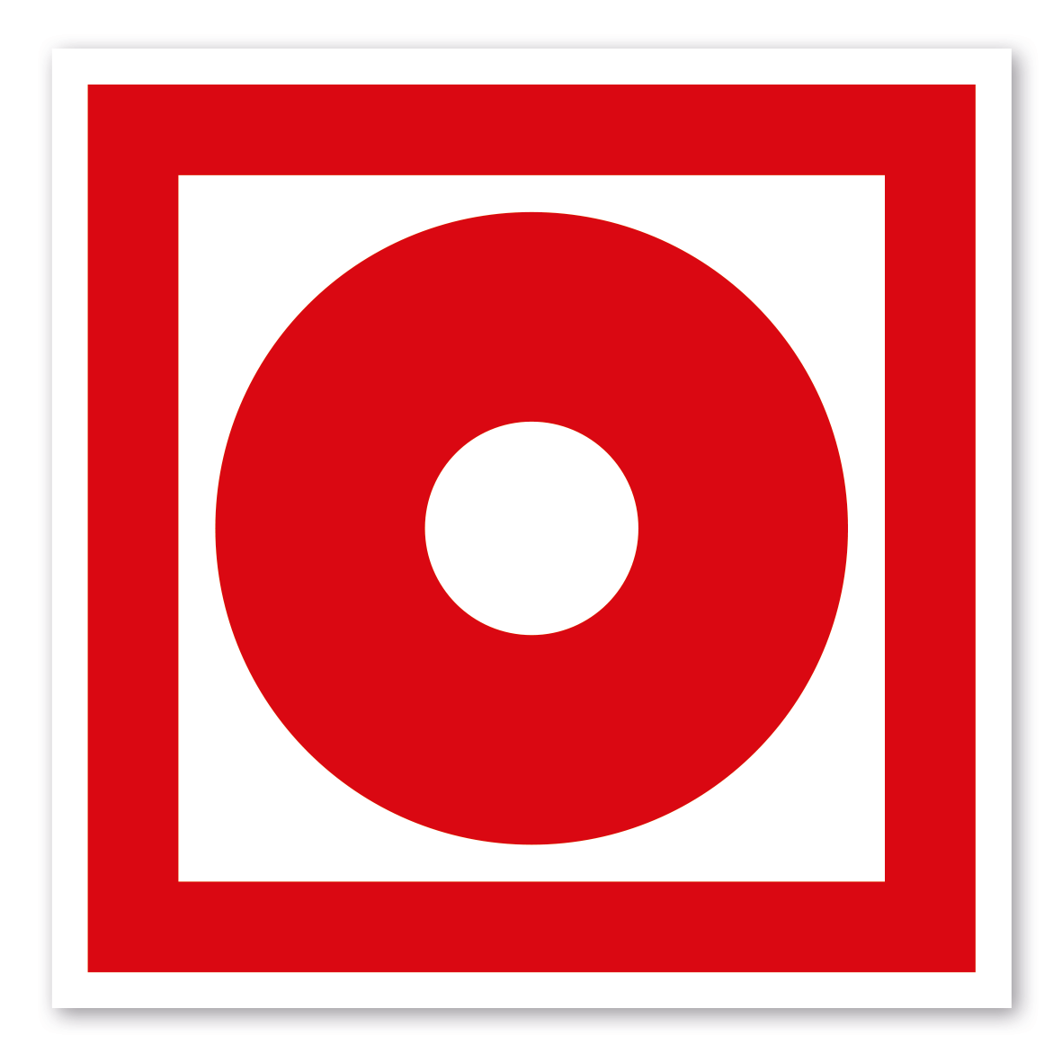 Brandschutzzeichen Brandmelder manuell - BGV A8 - F08