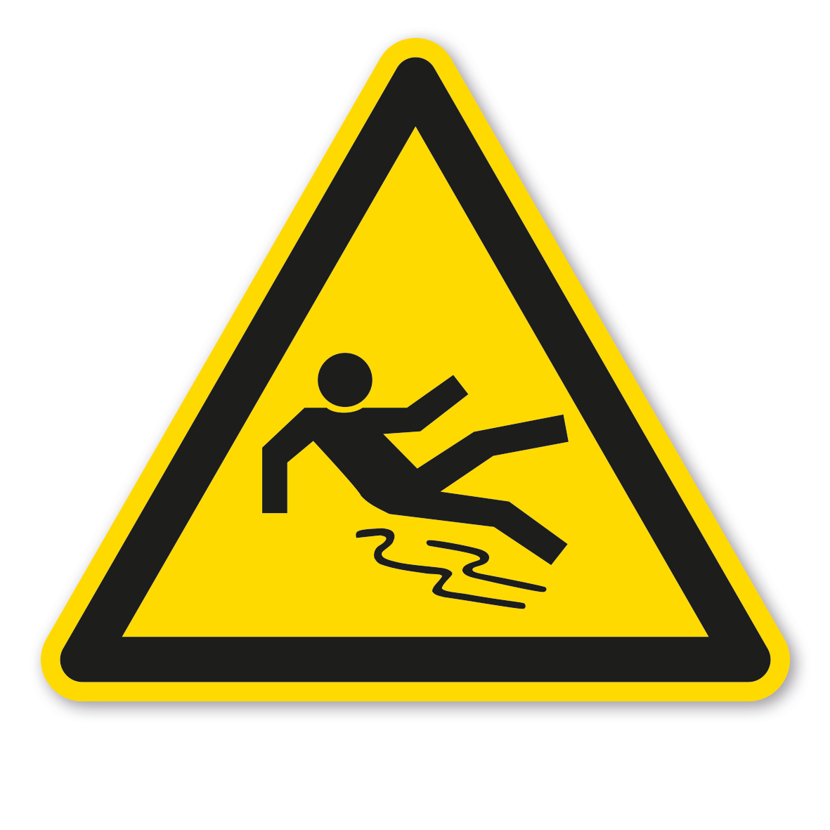 Warnzeichen Warnung vor Rutschgefahr