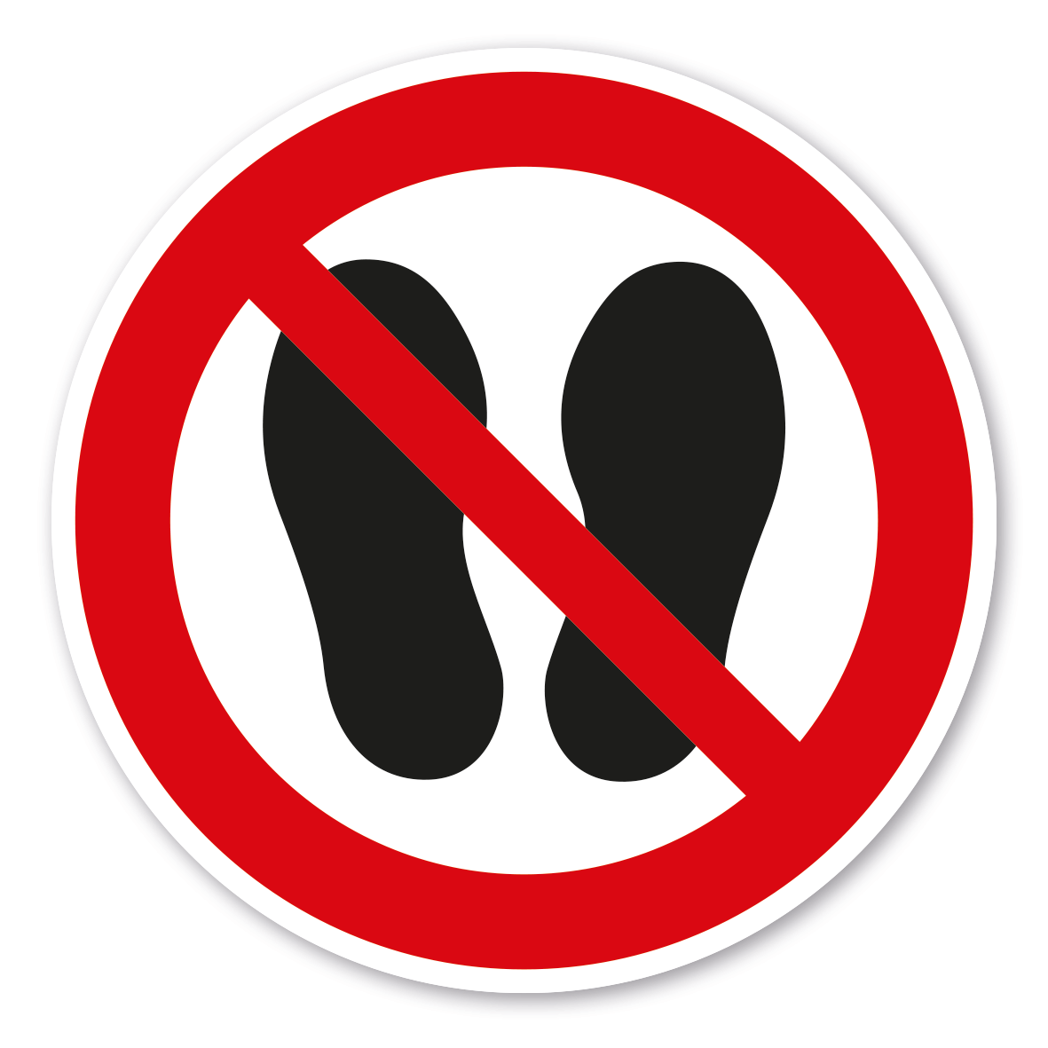 Verbotszeichen Betreten der Fläche verboten – ISO 7010 - P024