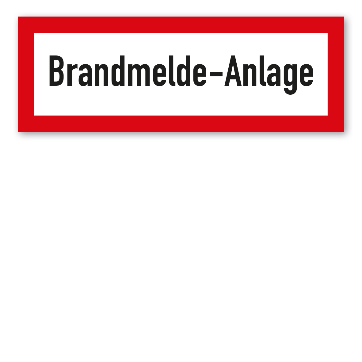 Brandschutzschild Brandmeldeanlage